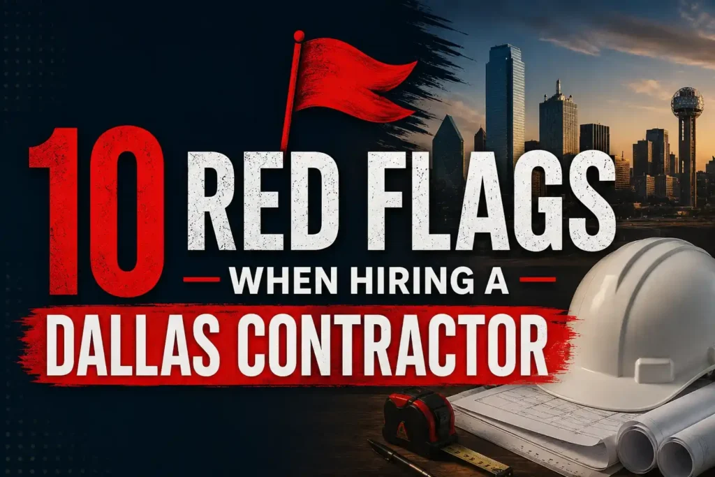 10 Red Flags When Hiring a Dallas Contractor